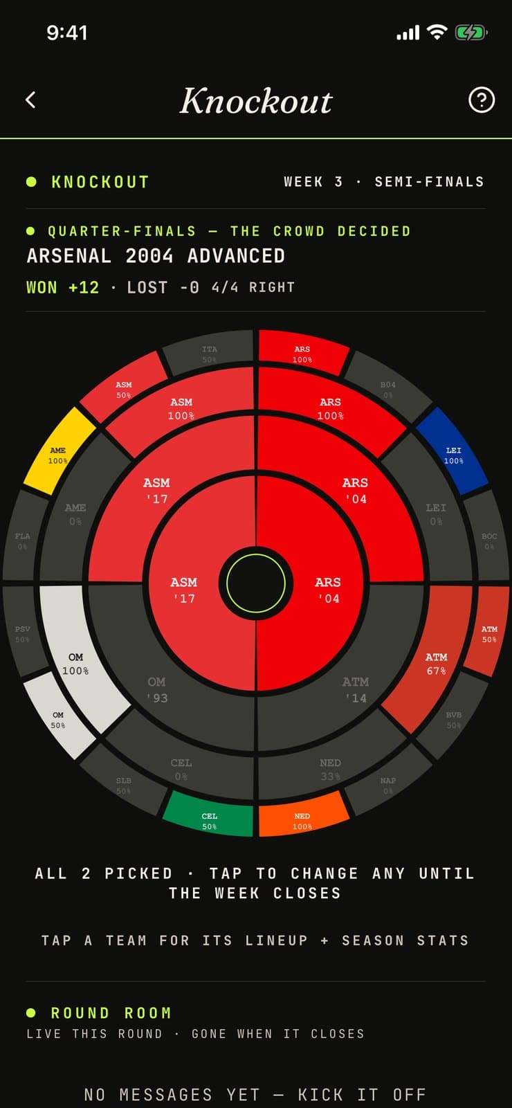 Fulltime app: Bracket