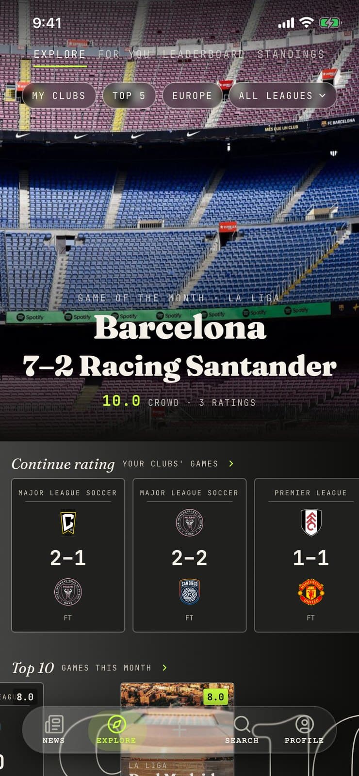 Fulltime app: Explore
