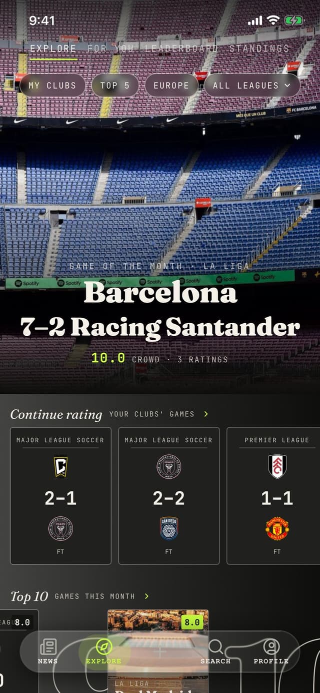 Fulltime app: Explore